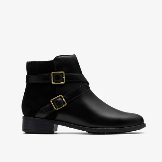 Clarks Women Havisham Bay Black Leather