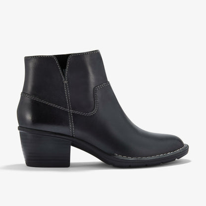 Clarks Women Kastela Top Black Leather