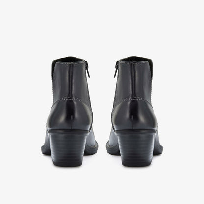 Clarks Women Kastela Top Black Leather
