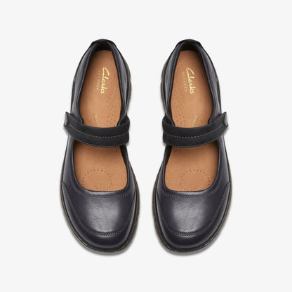 Clarks Women Orlene Jane Black Leather