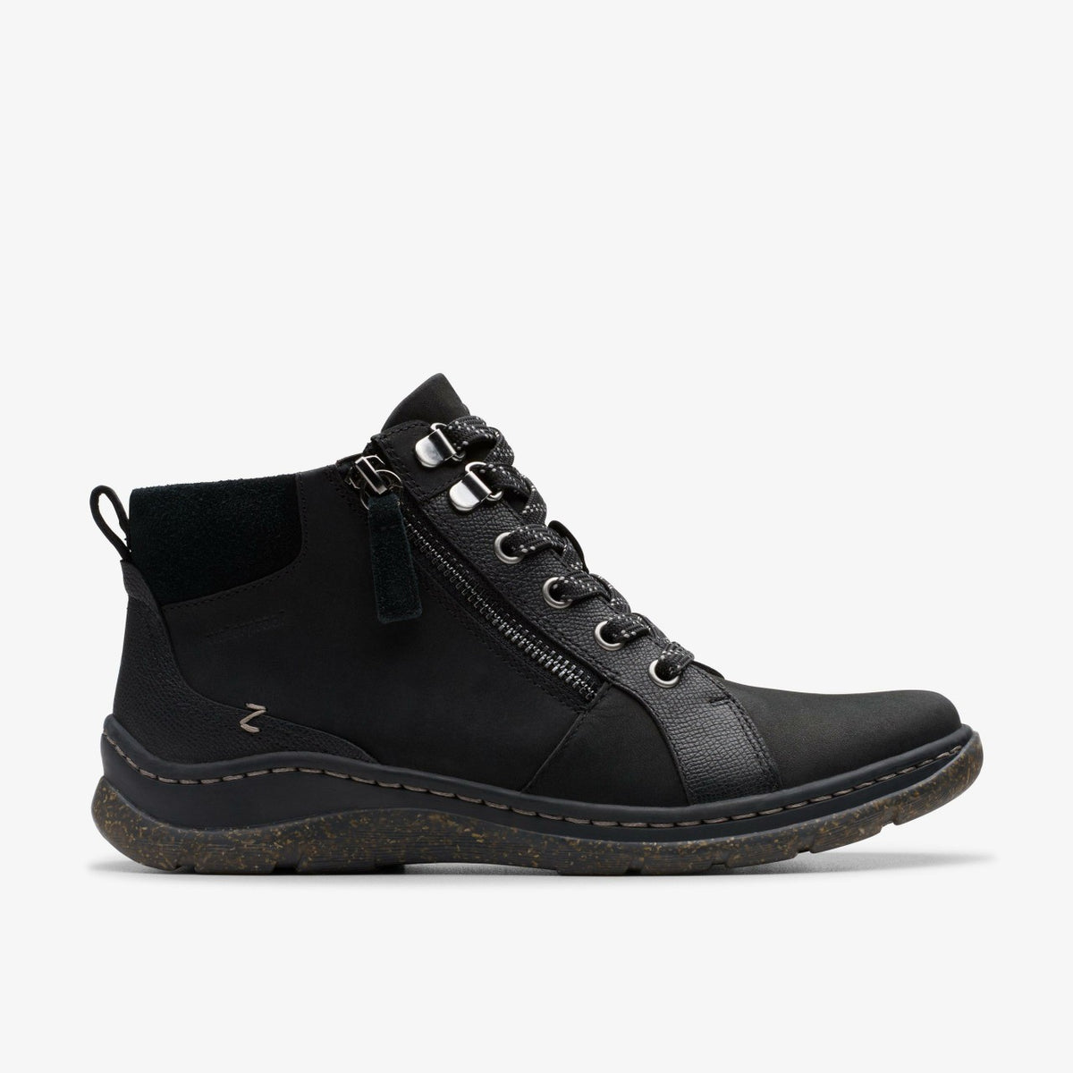 Clarks Women Orlene Top Waterproof Black Nubuck