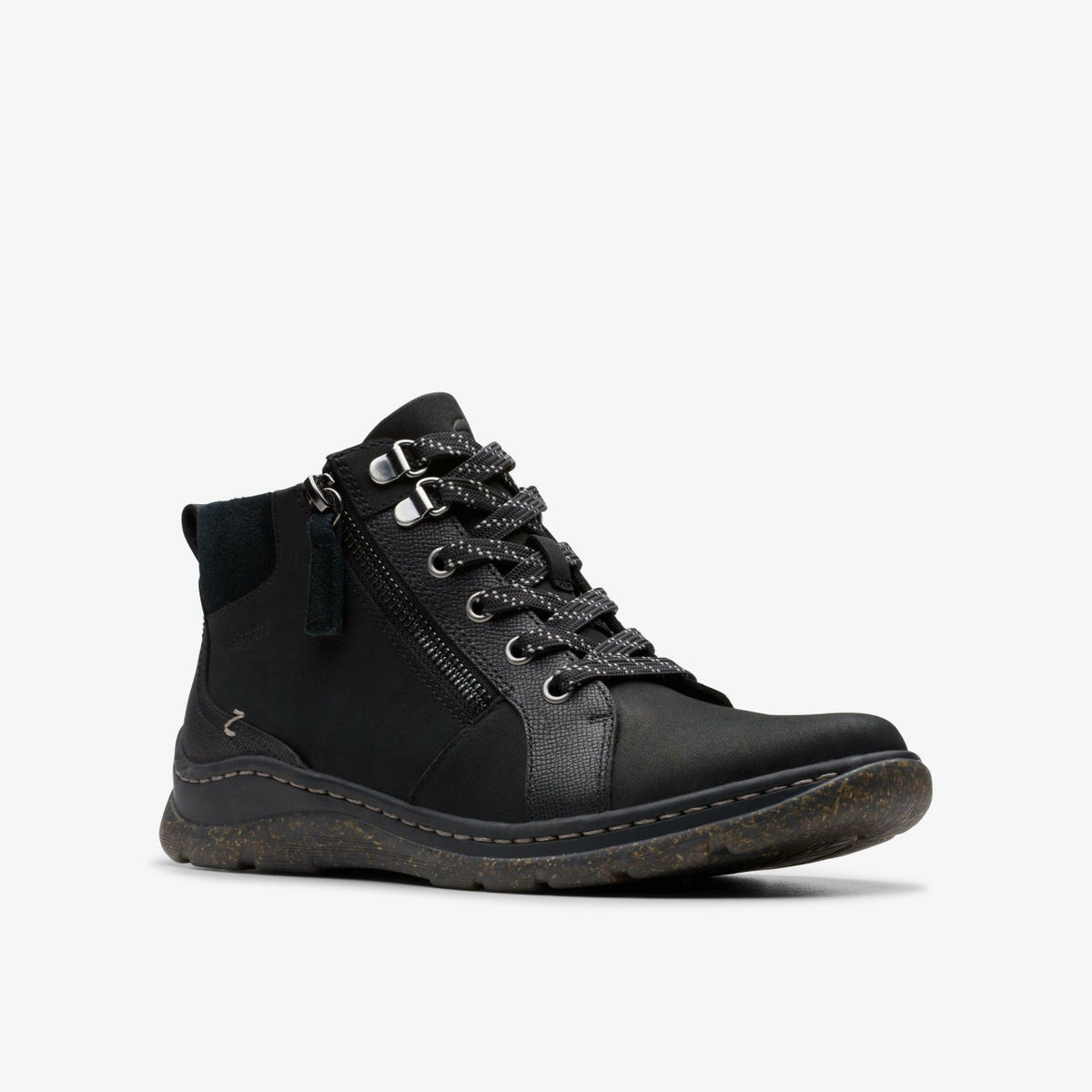 Clarks Women Orlene Top Waterproof Black Nubuck