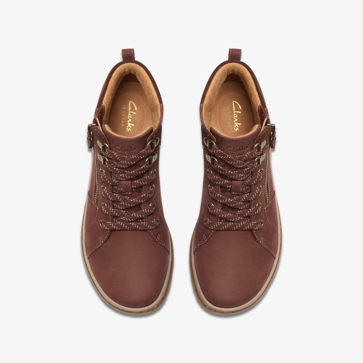 Clarks Women Orlene Top Waterproof British Tan Nubuck
