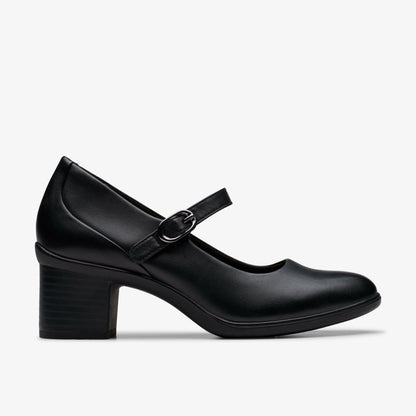 Clarks Women Shaya Jane Black Leather