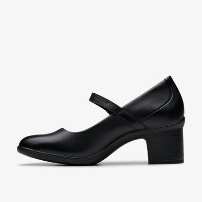 Clarks Women Shaya Jane Black Leather