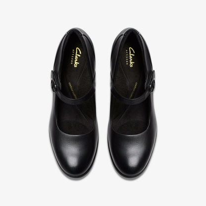 Clarks Women Shaya Jane Black Leather