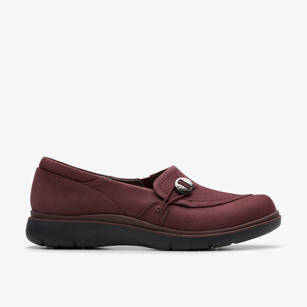 Clarks Women Certina Ease Wine Nubuck