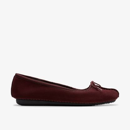 Clarks Women Freckle Ice Merlot Suede