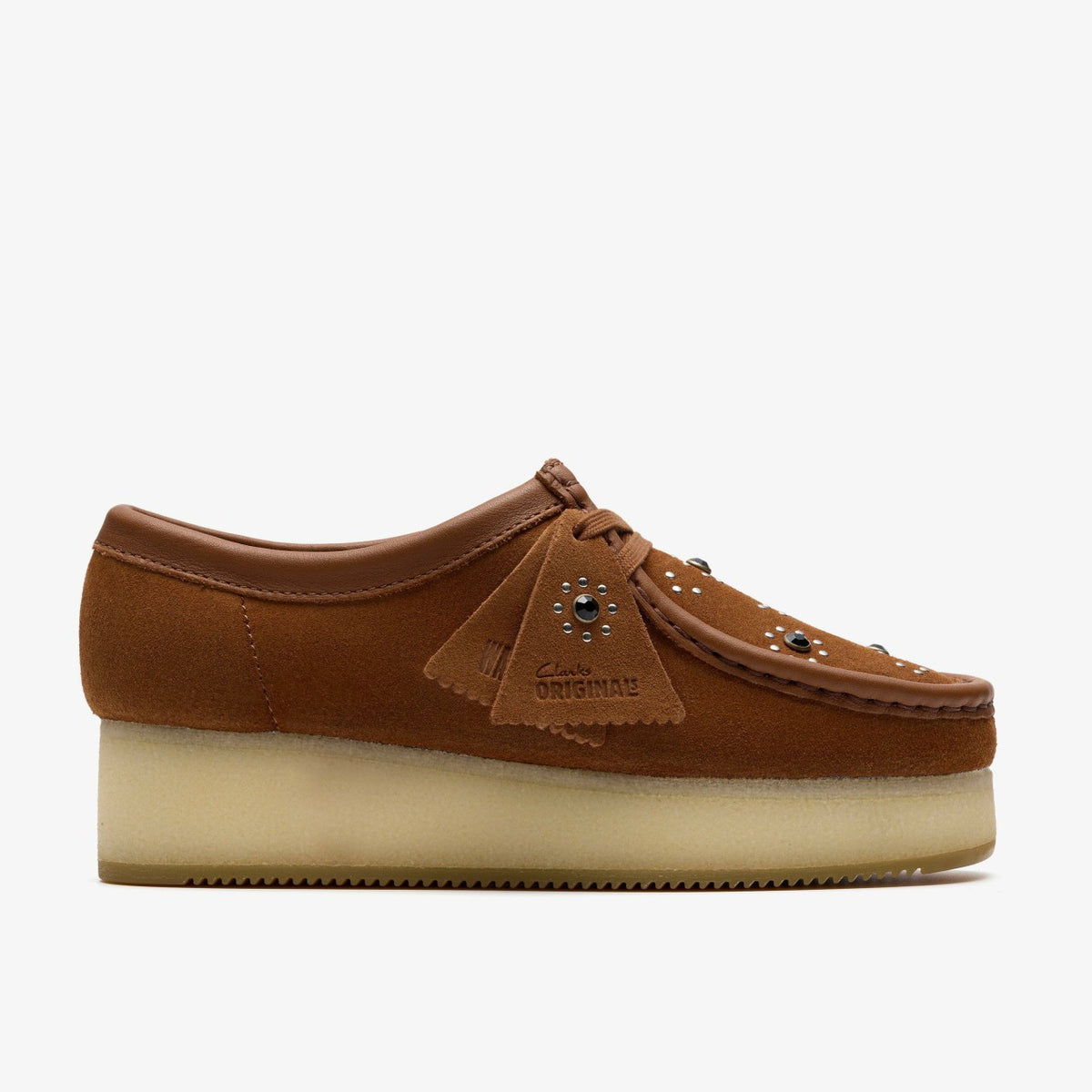 Clarks Women Wallacraft Bee Brown/Orange Suede