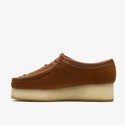 Clarks Women Wallacraft Bee Brown/Orange Suede