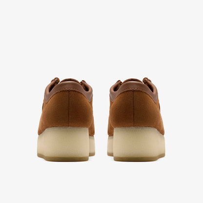 Clarks Women Wallacraft Bee Brown/Orange Suede