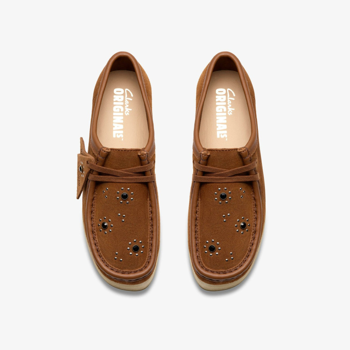 Clarks Women Wallacraft Bee Brown/Orange Suede