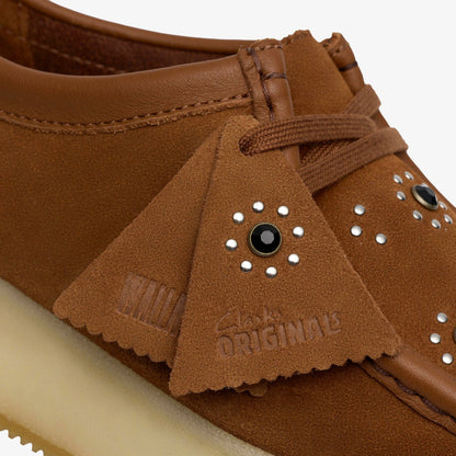 Clarks Women Wallacraft Bee Brown/Orange Suede
