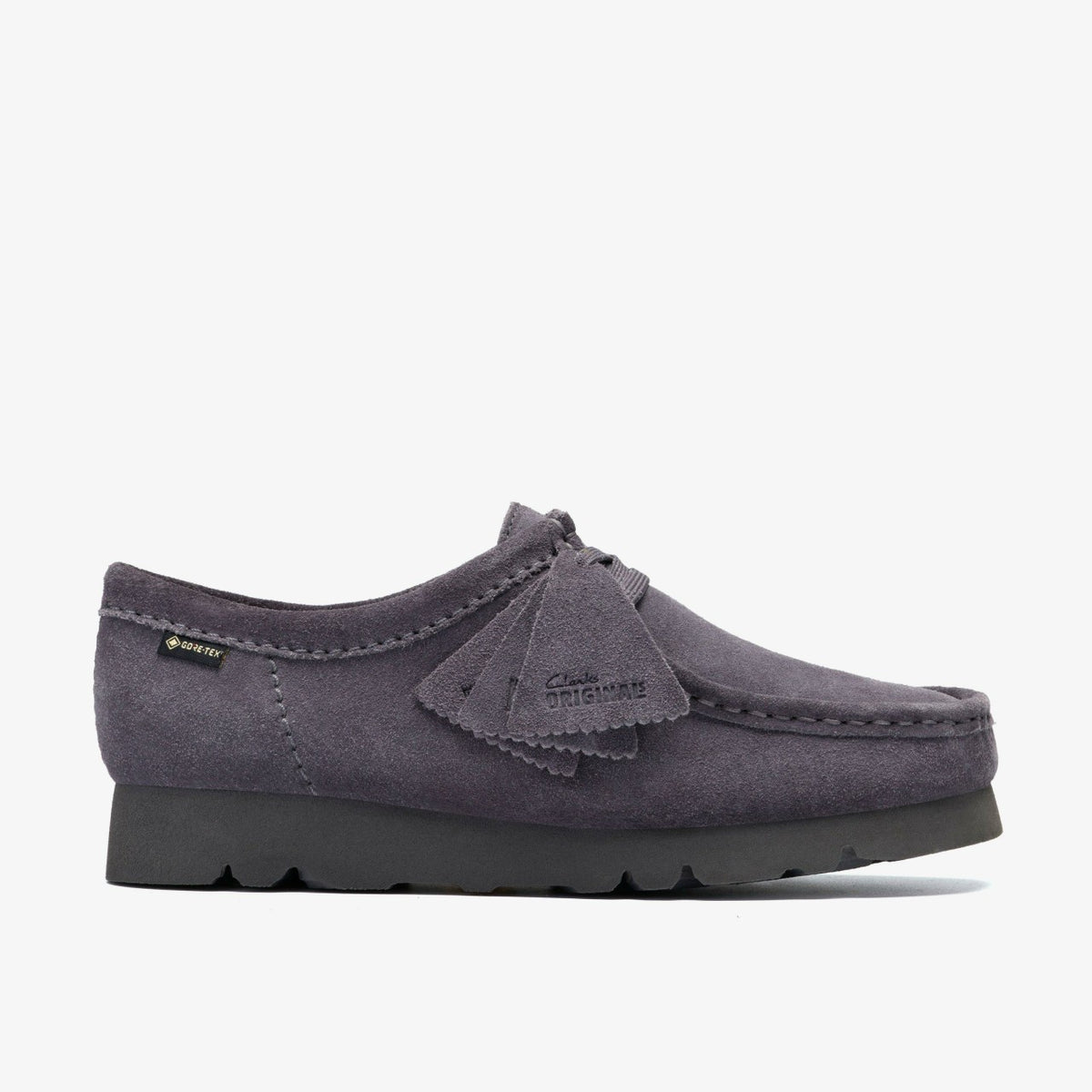 Clarks Women Wallabee GORE-TEX Purple Grey Suede
