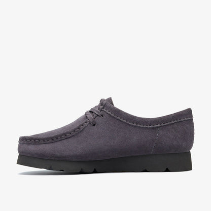 Clarks Women Wallabee GORE-TEX Purple Grey Suede