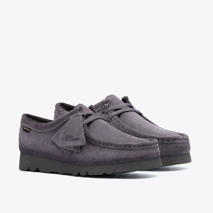 Clarks Women Wallabee GORE-TEX Purple Grey Suede