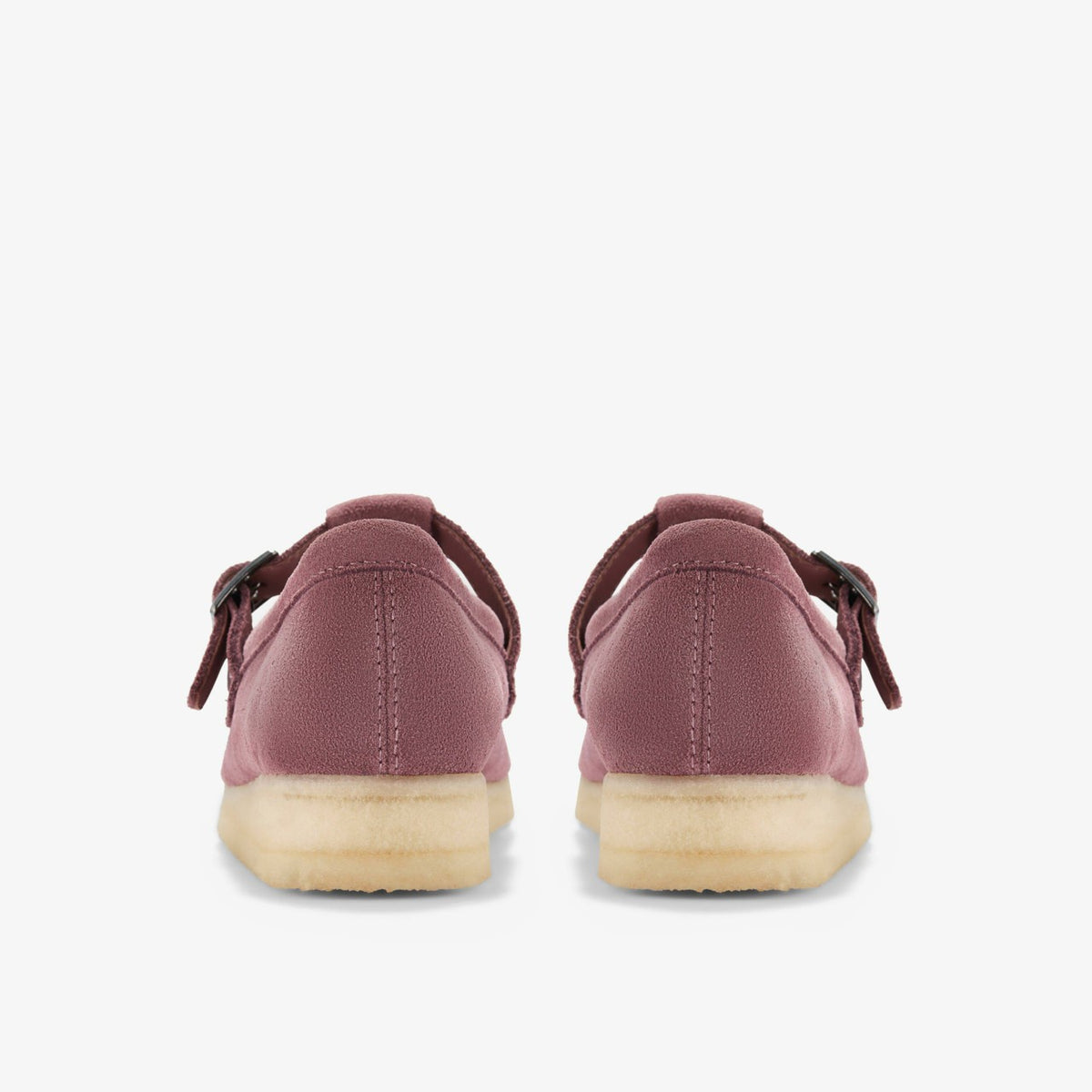 Clarks Women Wallabee T Bar Rose Brown Suede