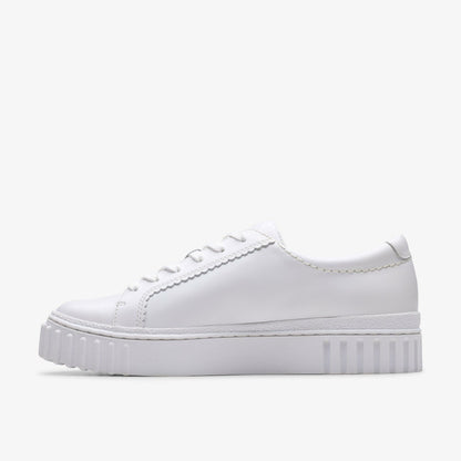 Clarks Women Mayhill Walk White Leather