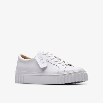 Clarks Women Mayhill Walk White Leather