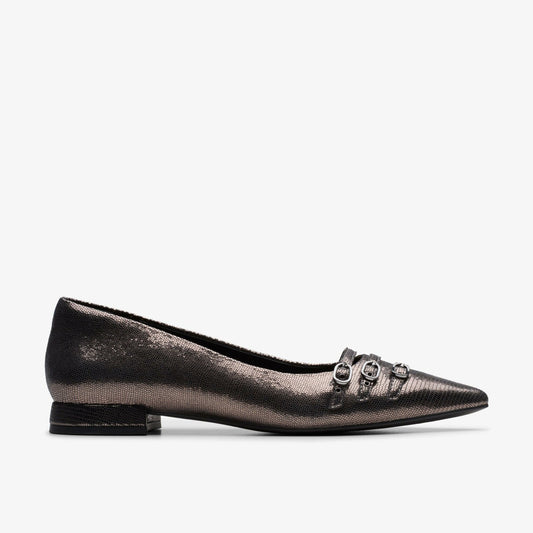 Clarks Women Sensa 15 Strap Metallic