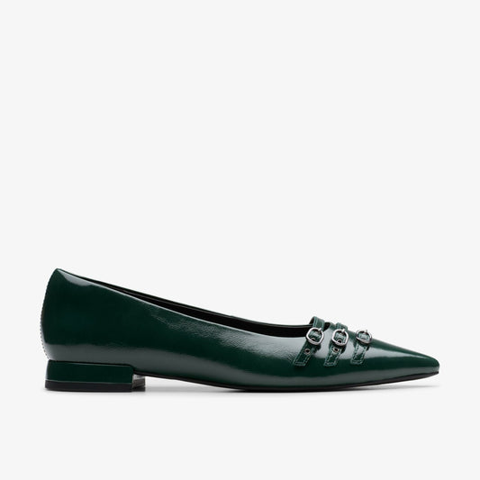 Clarks Women Sensa 15 Strap Dark Green