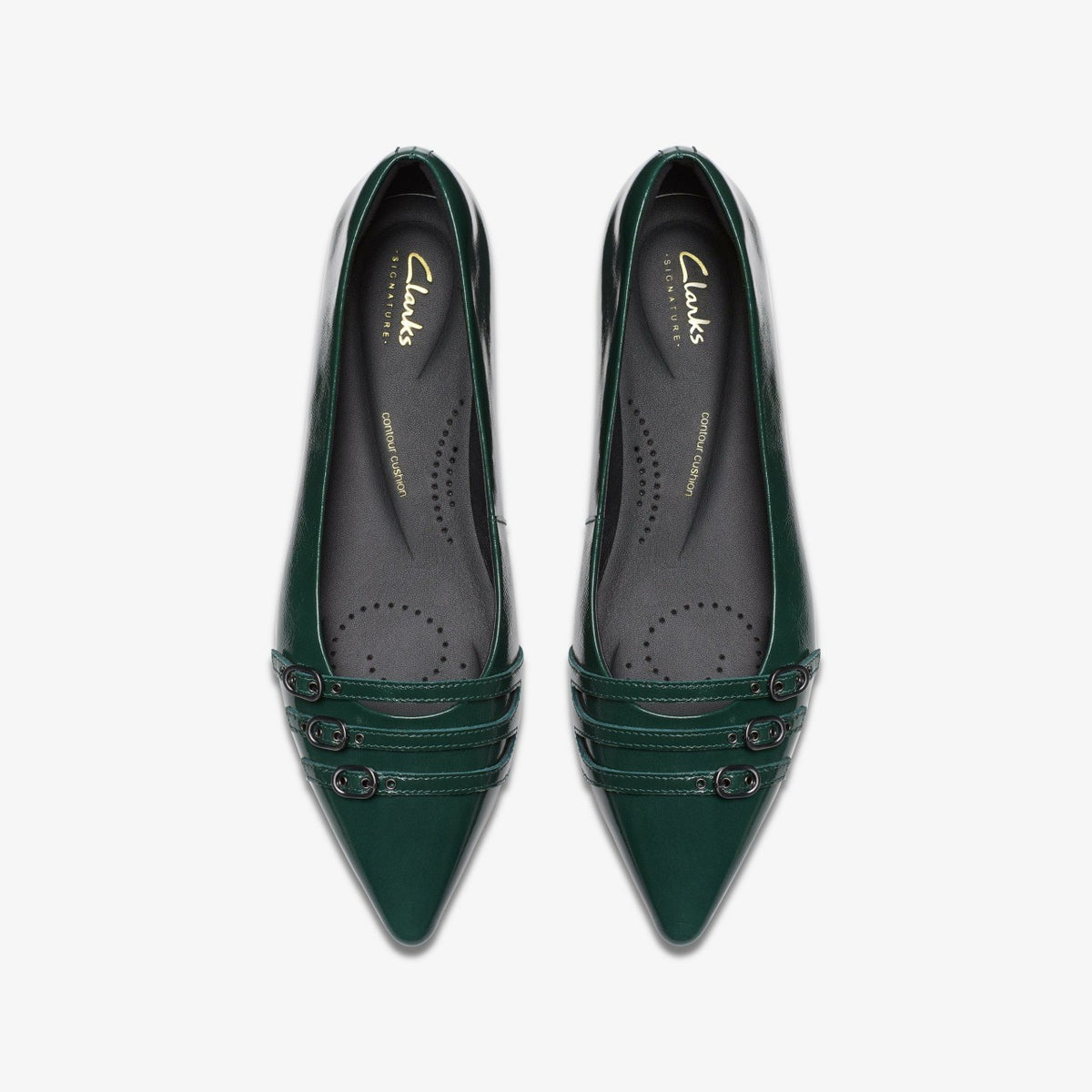Clarks Women Sensa 15 Strap Dark Green