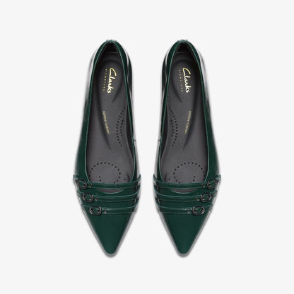 Clarks Women Sensa 15 Strap Dark Green