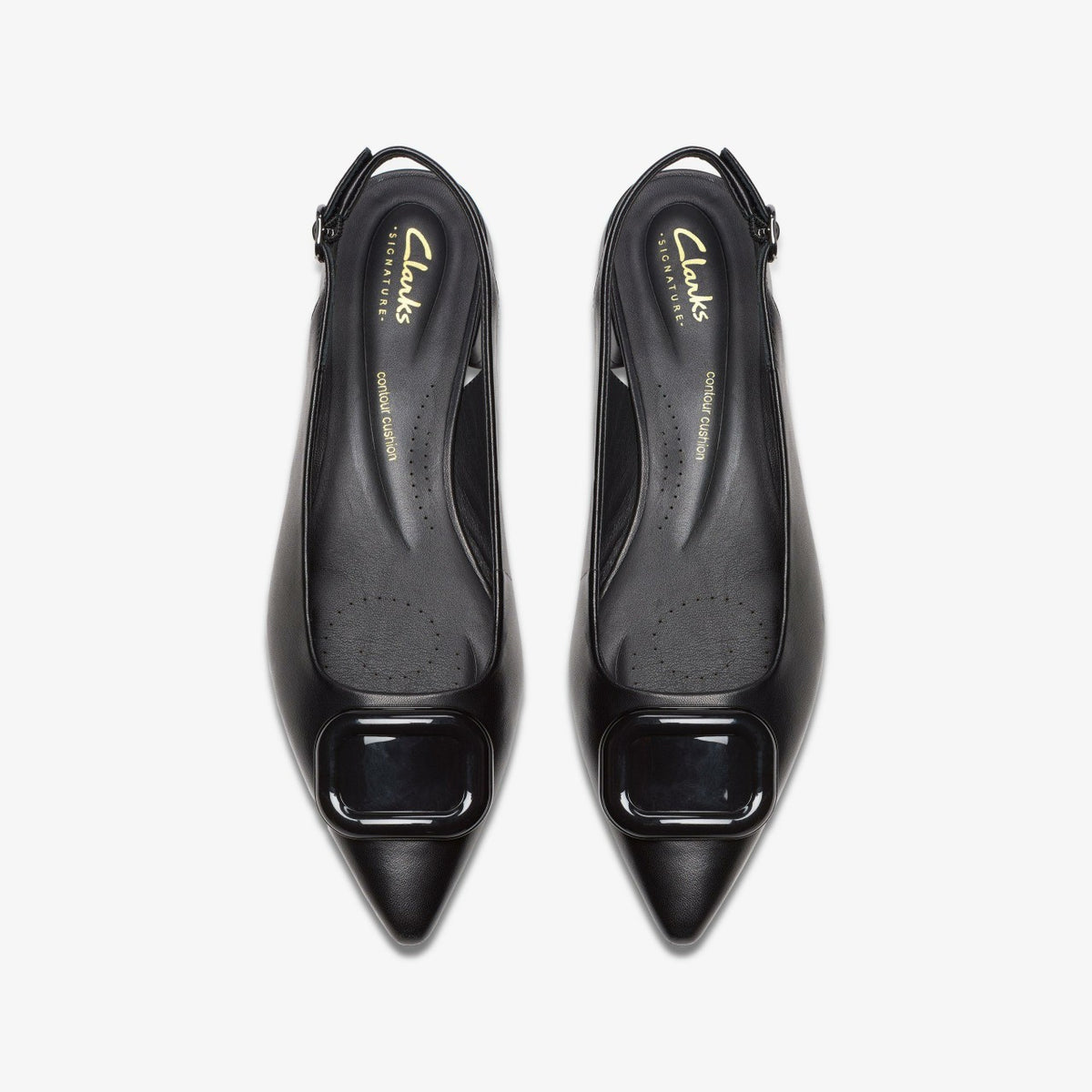 Clarks Women Sensa 15 Trim Black Leather