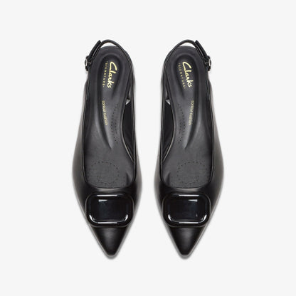 Clarks Women Sensa 15 Trim Black Leather