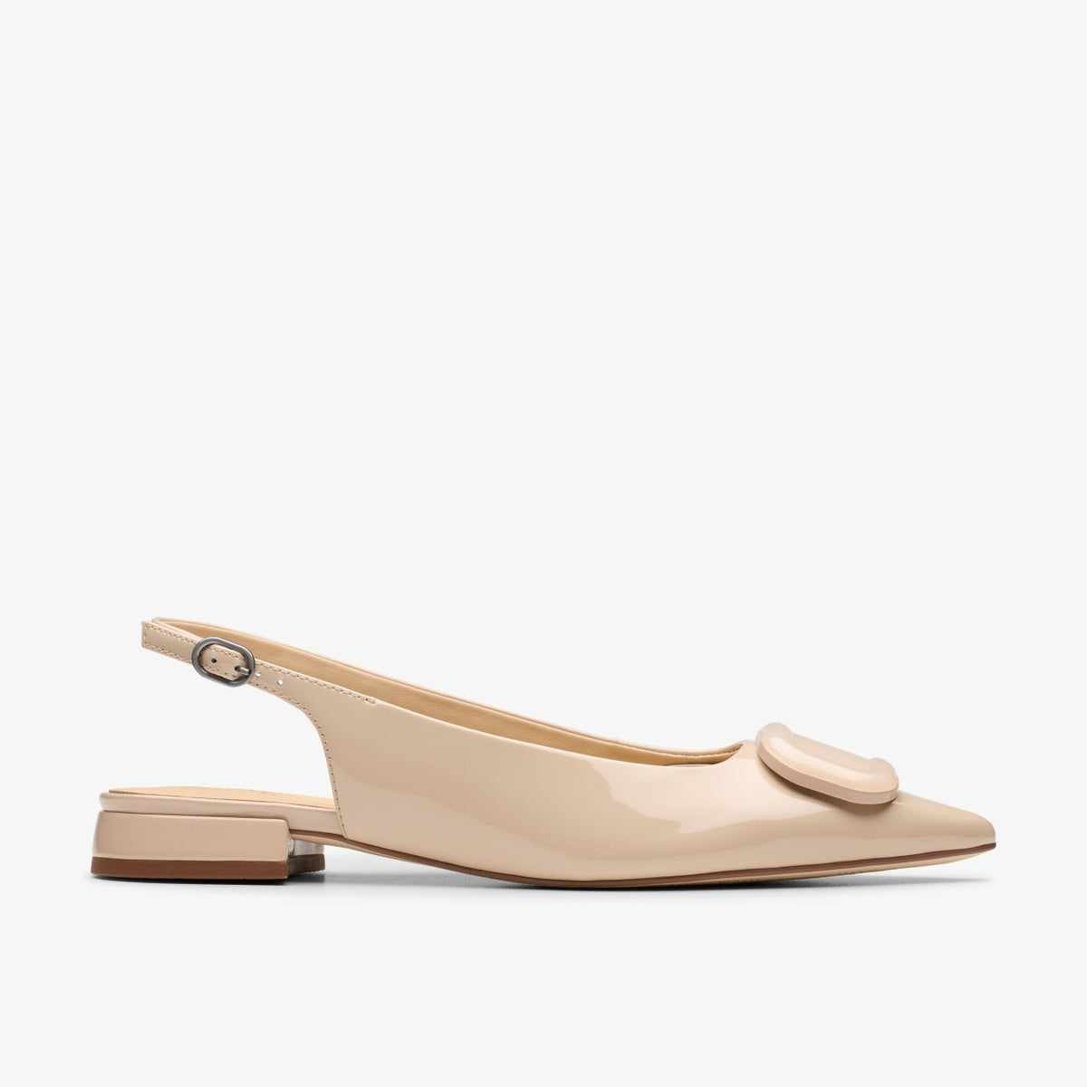 Clarks Women Sensa 15 Trim Sand Patent