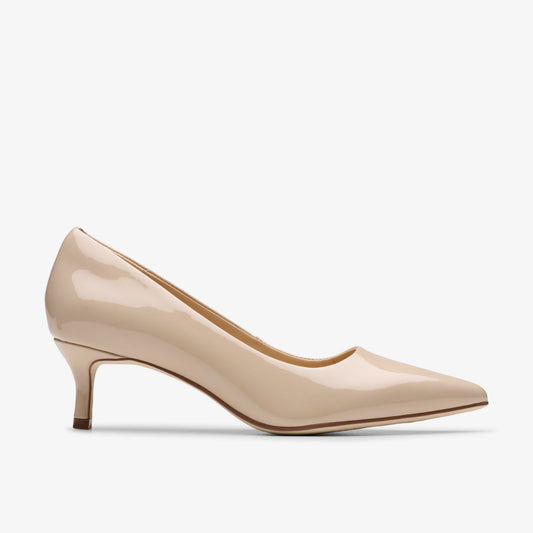 Clarks Women Zarey Court Sand Patent