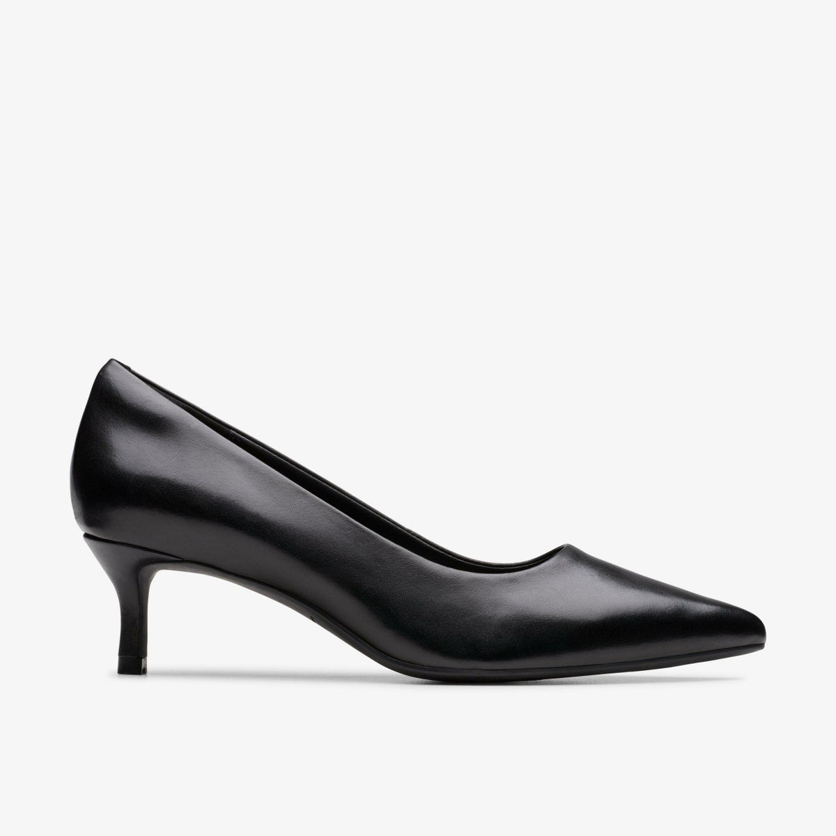 Clarks Women Zarey Court Black Leather