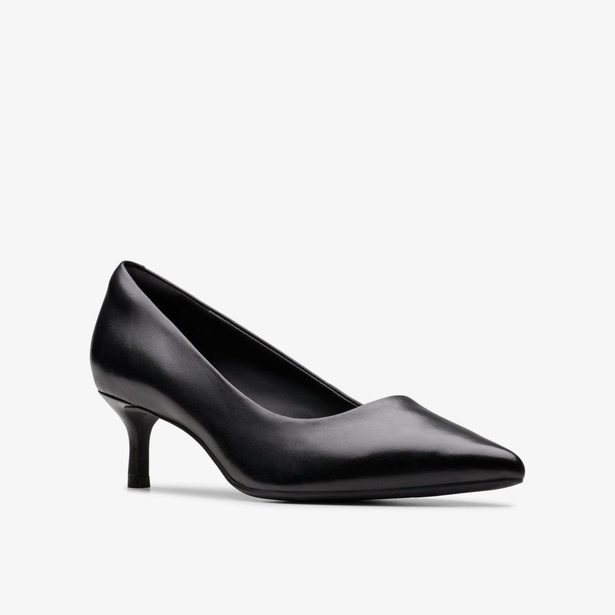 Clarks Women Zarey Court Black Leather