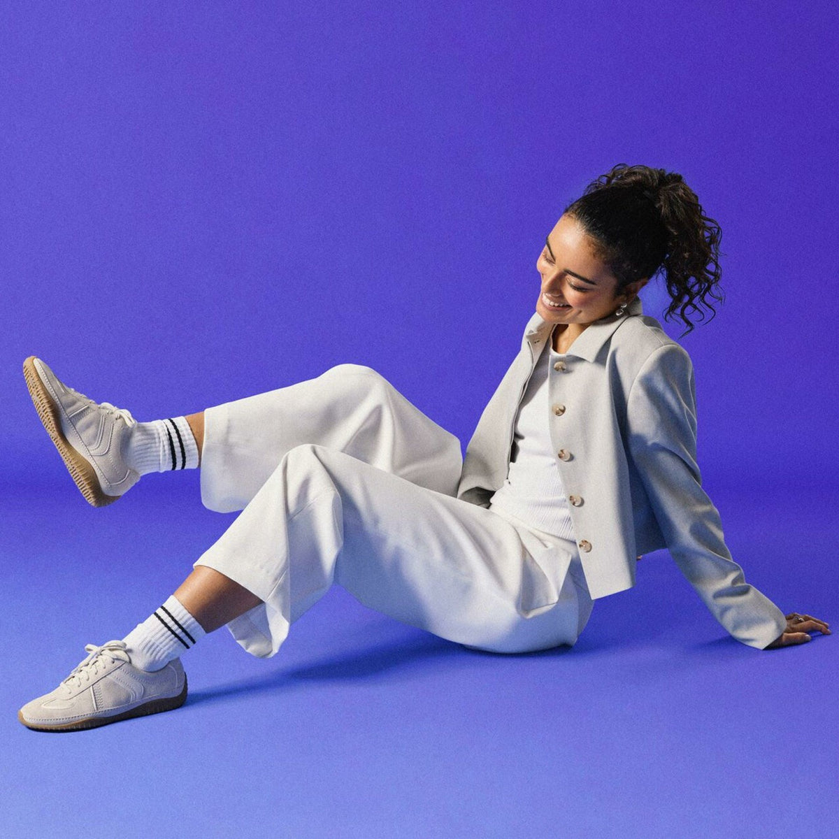 Clarks Women Meridor Lo Off White Combination