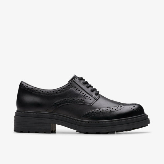 Clarks Women Orinoco3 Derby Black Leather