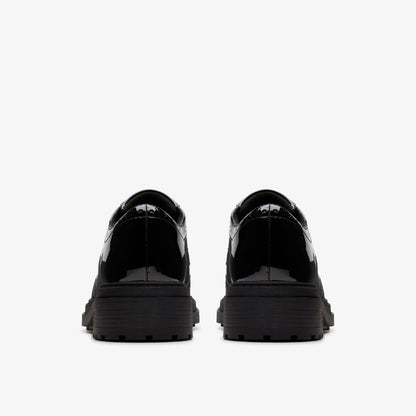 Clarks Women Orinoco3 Derby Black Patent