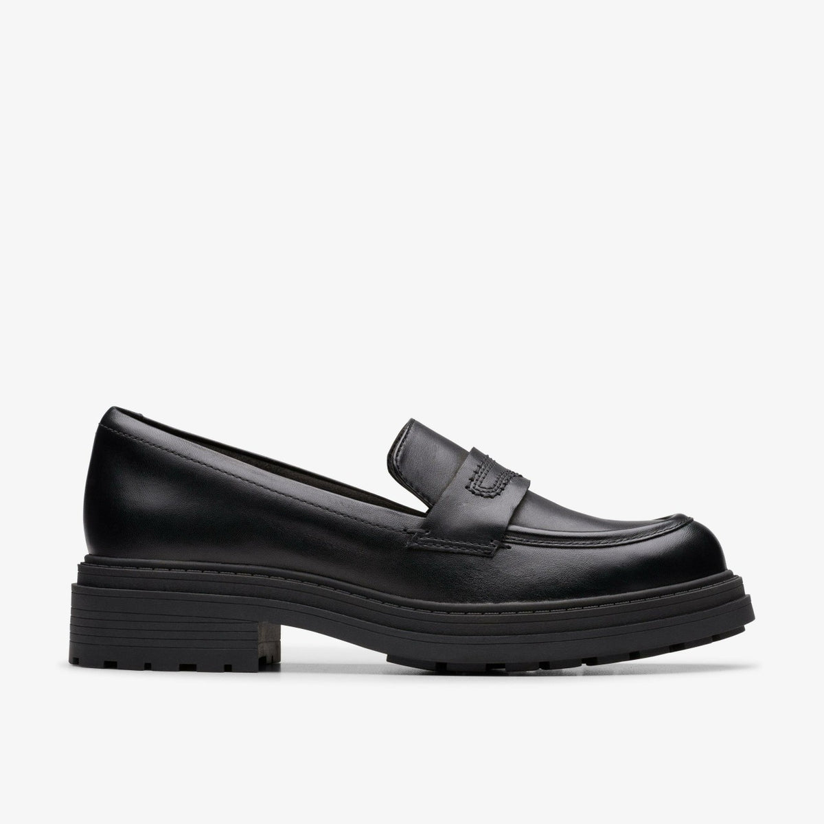 Clarks Women Orinoco3 Edge Black Leather