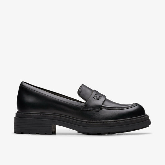 Clarks Women Orinoco3 Edge Black Leather