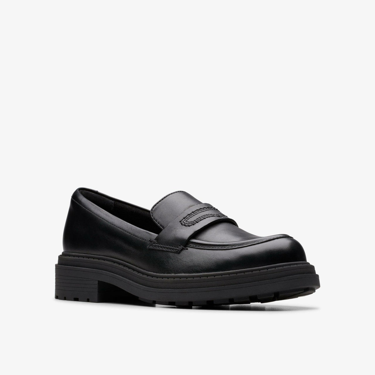 Clarks Women Orinoco3 Edge Black Leather