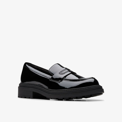 Clarks Women Orinoco3 Edge Black Patent