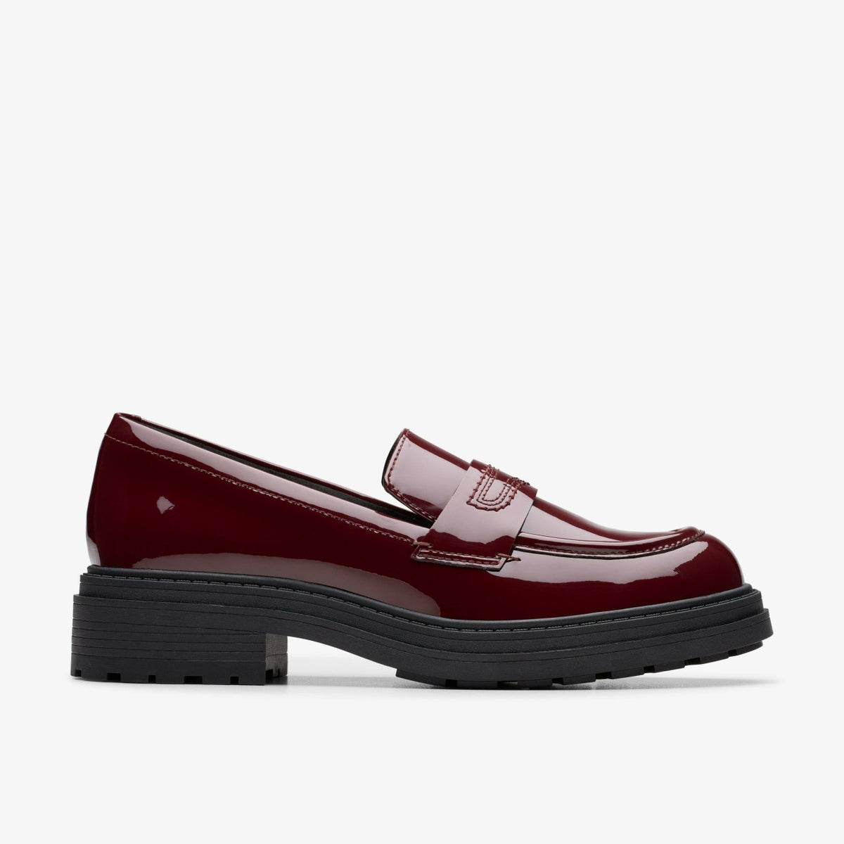 Clarks Women Orinoco 3 Edge Burgundy Patent