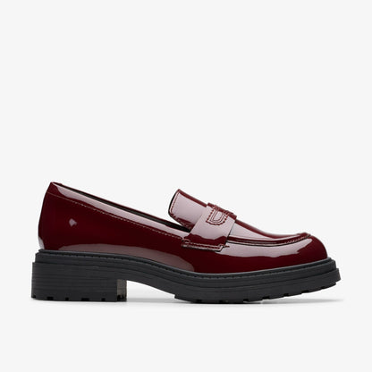 Clarks Women Orinoco 3 Edge Burgundy Patent