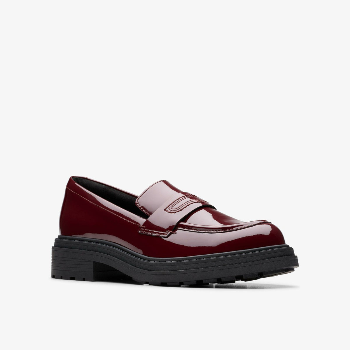 Clarks Women Orinoco 3 Edge Burgundy Patent