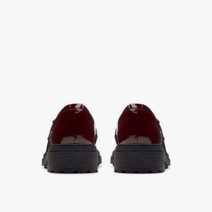 Clarks Women Orinoco 3 Edge Burgundy Patent