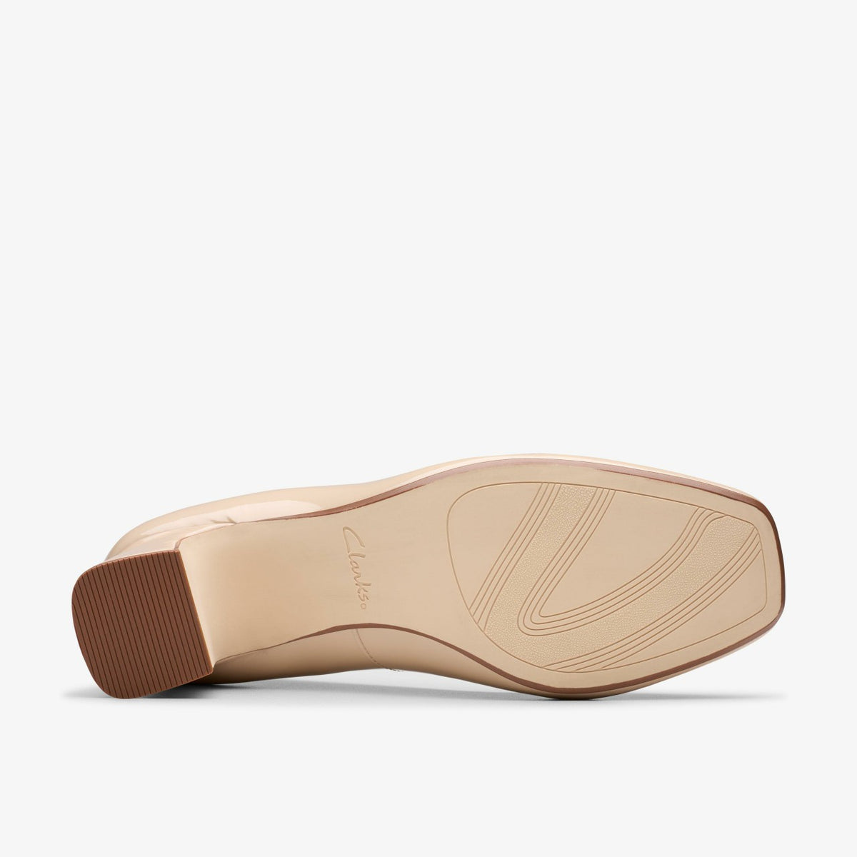 Clarks Women Fernie Trim Sand Patent