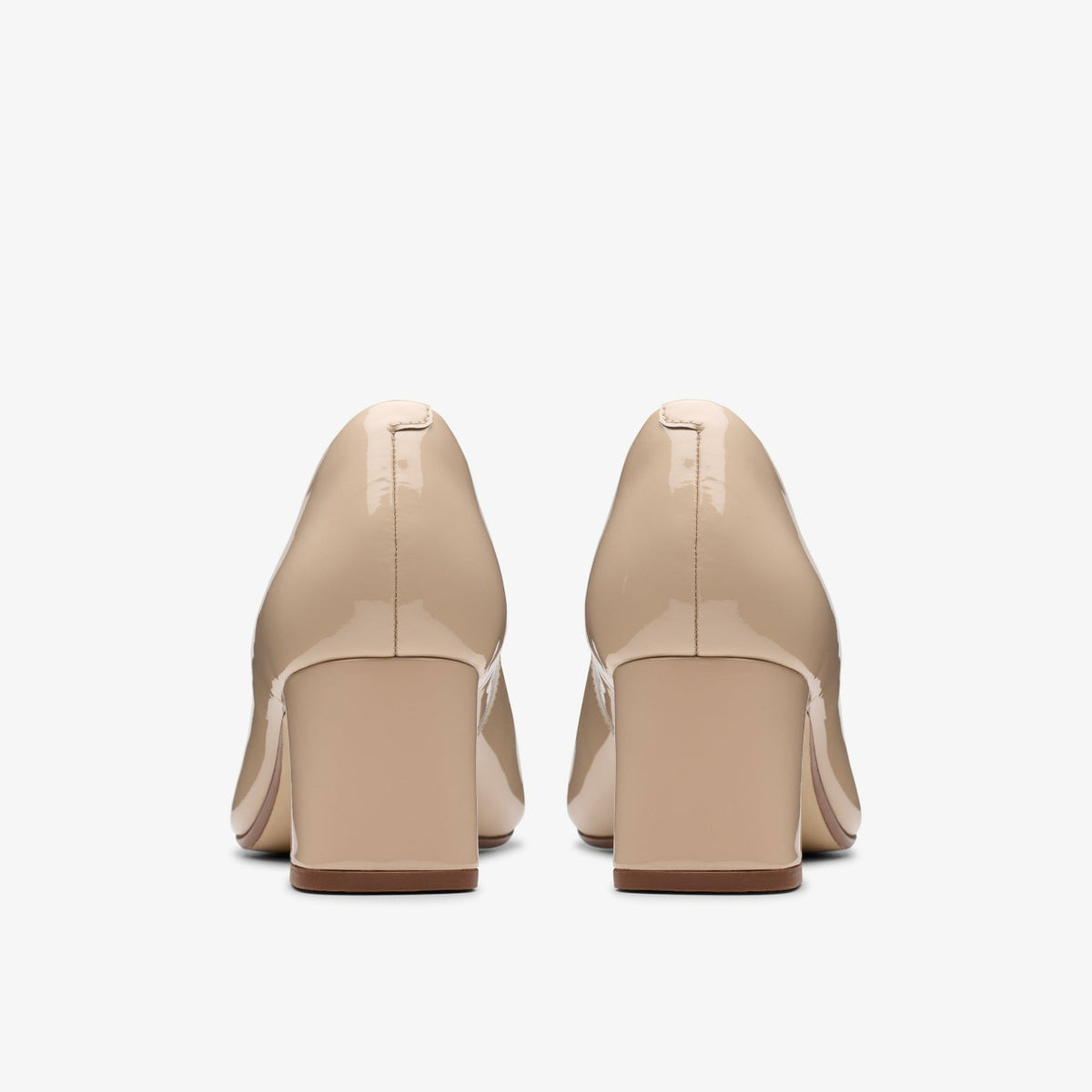 Clarks Women Fernie Trim Sand Patent