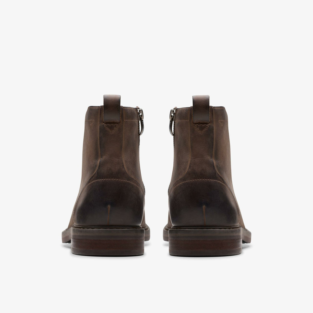 Clarks Men Aldwin Cap Brown Leather