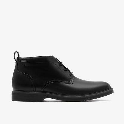 Clarks Men Aldwin Mid GORE-TEX Black Leather
