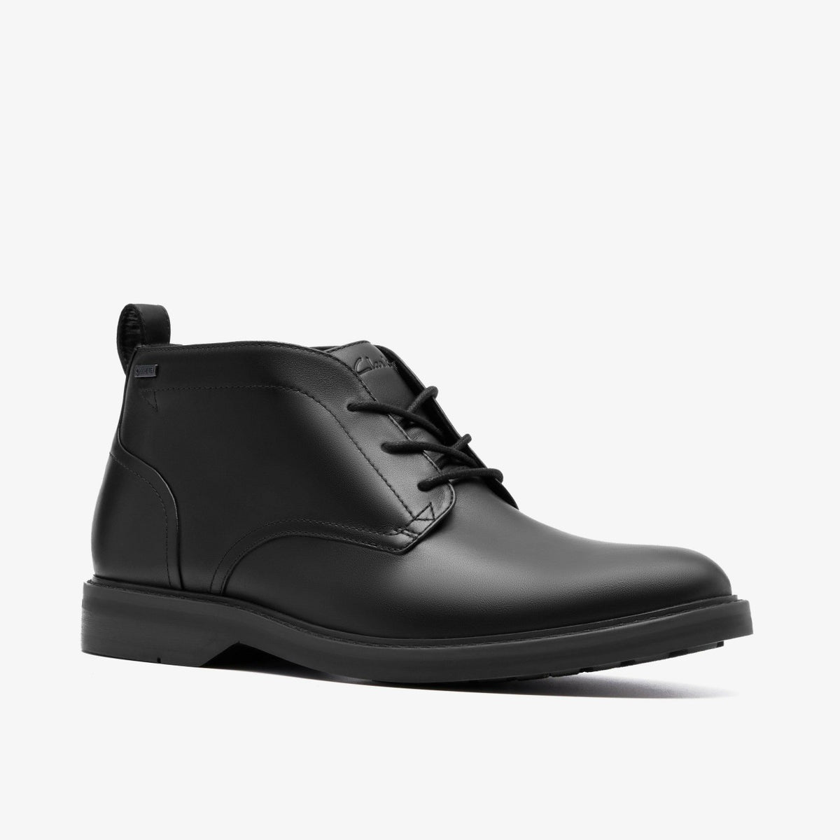 Clarks Men Aldwin Mid GORE-TEX Black Leather