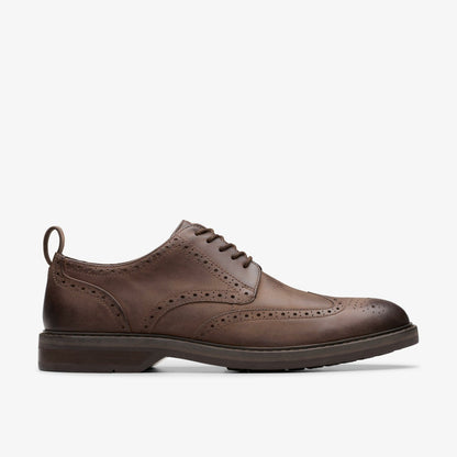 Clarks Men Aldwin Limit Brogue Brown Leather